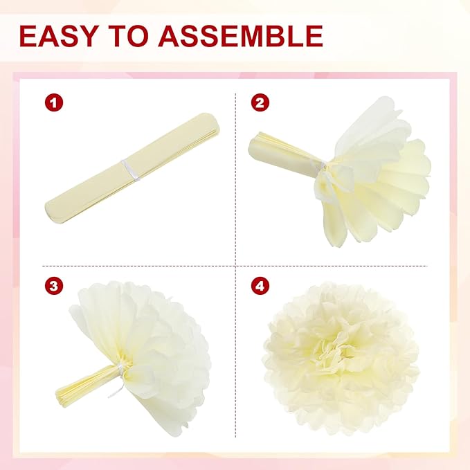 PATIKIL 14inch Tissue Paper Pom Poms, 12PCS Pom Poms Paper Flowers Ball Tissue Paper Flowers for Wedding Bridal Shower Birthday Bachelorette Party Backdrop Decoration, Grey