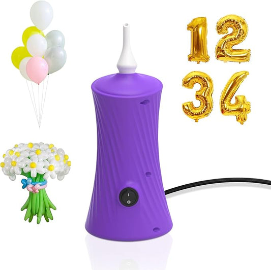 Balloon Pump Electric Air Pump for Long Balloon Inflator Blower Machine for Birthday Party Celebration Balloons Decorations for Twisty Animal Balloons