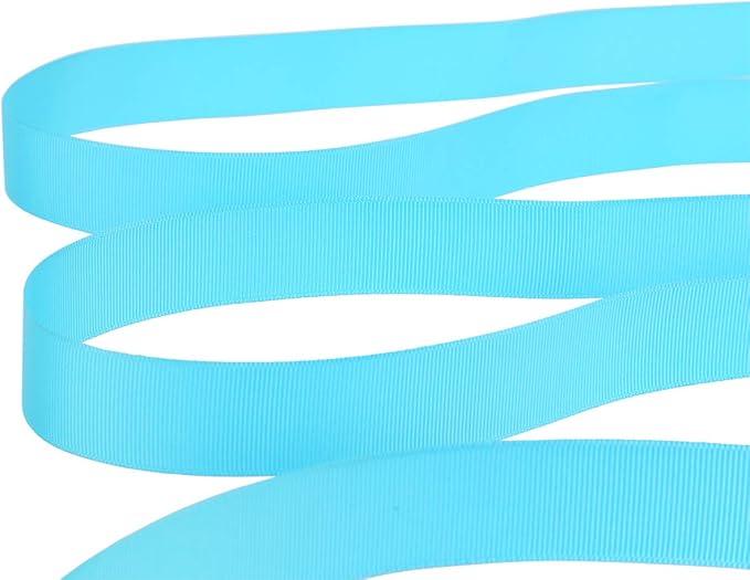 Ribbonitlux 1" Wide Solid Grosgrain Ribbon 25 Yards (340-Turquoise）, Set for Gift Wrapping, Party Decor, Sewing Applications, Wedding and Craft