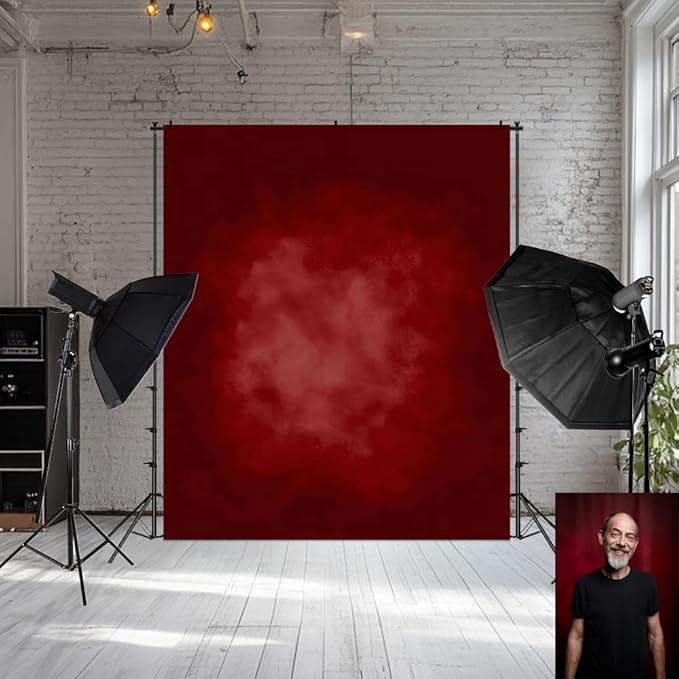 Kate Red Photography Backdrops Abstract Photo Backdrop Poratrait Background for Photoshoot, 8x10ft