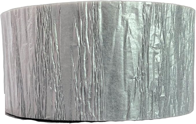 Metallic Silver Crepe Paper Streamers 2 Rolls Made in USA