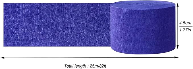 CC wonderland zone 6 Rolls Green Blue and Purple Crepe Paper Streamers for Birthday Wedding Festival Party Decorations
