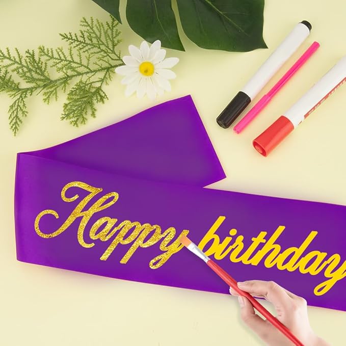 Prom Queen Sash 4pcs Purple Sash Purple Birthday Sash Party Supplies Bachelorette Sash Set Big Sister Sash Halloween Sash Bridesmaid Sash Senior Cheer Sash Dark Purple Sash For Dress Girls Night