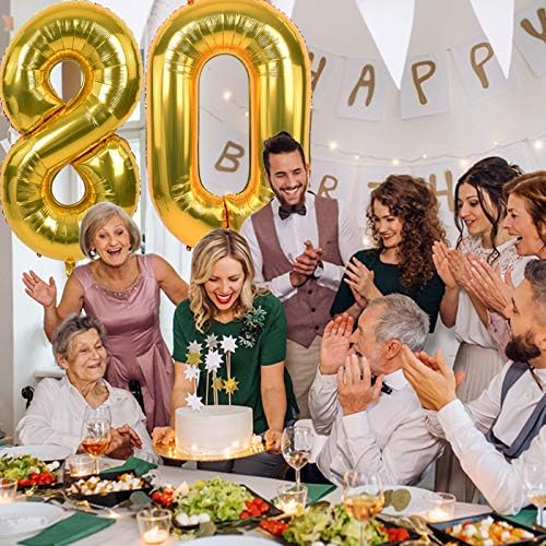 TONIFUL 40 Inch Gold Large Numbers Balloon Birthday Party Decorations, Foil Mylar Big Number Balloon Digital 20 for 2026 Graduation New Year Eve 20th Birthday, 20th Anniversary Ceremony Photo Shoot