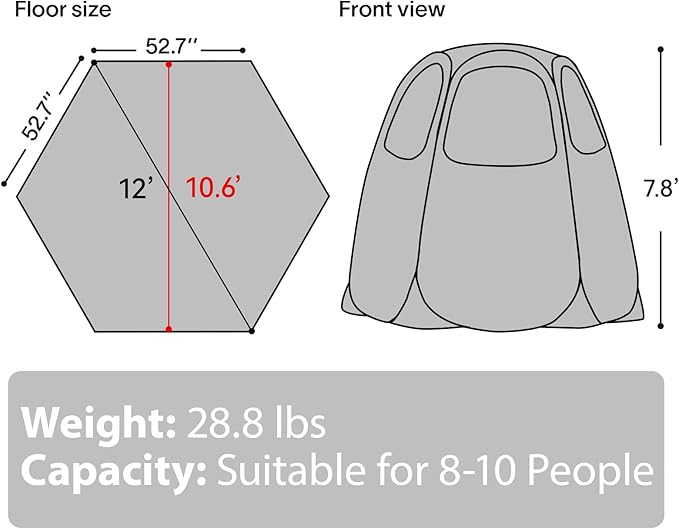 Alvantor® Pop Up Canopy Tent - Vendor Booth Event Tent - Pop Up Canopy for Commercial Activity - Camping Gazebos - Beige