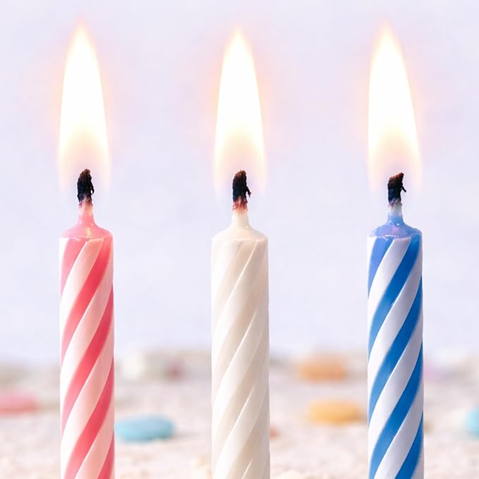 by Tugba Aydan - Birthday Candle - 144 Count Mix Color Birthday Candles for Cake, Cake Candle for Birthday, Party Small Candles…