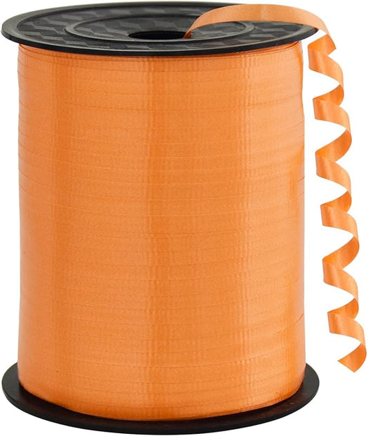 BEISHIDA 500 Yards Matte Orange Curling Ribbon Balloon String Crimped Ribbons for Gift Wrapping Ribbon for Birthday Halloween Fall Autumn Harvest Party Decoration Christmas Gift Wraps