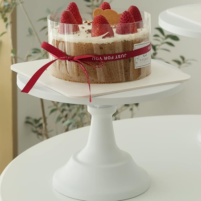 3-Set Cake Stands, White Dessert Display Plate Cupcake Stands for Baby Shower Wedding Birthday Party Celebration Home Decor