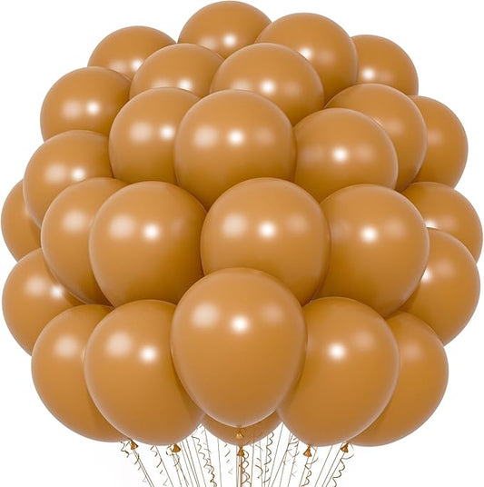 Voircoloria Tan Balloons, 66pack 12inch Light Brown Latex Party Balloons for Wedding, Birthday, Graduation, Bridal Shower, Baby Shower, Gender Reveal, Anniversary, Bachelorette Party Decorations