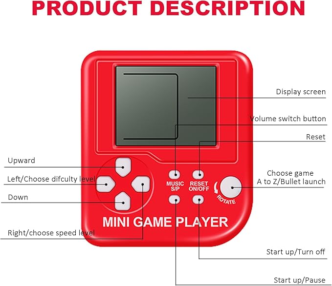 Sinikoro 24 Pack Video Game Party Favors for Kids Video Game Keychain Video Game Birthday Party Supplies