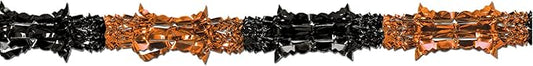 Metallic Garland (orange & black) Party Accessory (1 count) (1/Pkg)