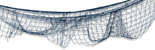 Beistle Set of 12 Fish Nets in Multicolor, Pirate Party Decorations, Nautical Party Wall Decor, Supplies for Birthday, Pirate, Luau Themed Party, 4' x 12'