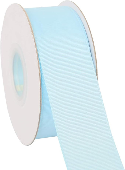 Ribbonitlux 1.5" Wide Solid Grosgrain Ribbon 25 Yards (305-Light Blue）, Set for Gift Wrapping, Party Decor, Sewing Applications, Wedding and Craft