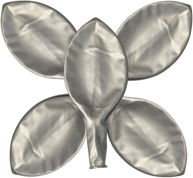 36 Inch Giant Latex Balloons, Pearl Silver Round Balloons for Birthdays Weddings Receptions Festival Party Decoration, Pack of 5 Pcs