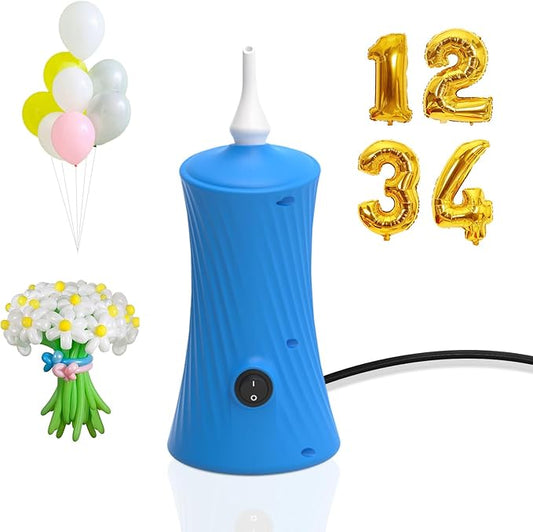 Balloon Pump Electric Air Pump for Long Balloon Inflator Blower Machine for Birthday Party Celebration Balloons Decorations for Twisty Animal Balloons