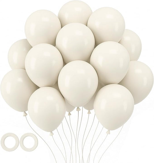 Voircoloria 105pcs Sand Balloons 12inch Party Latex Balloons for Boys Girls Birthday Baby Shower Gender Reveal Wedding Sunflower Party Decorations