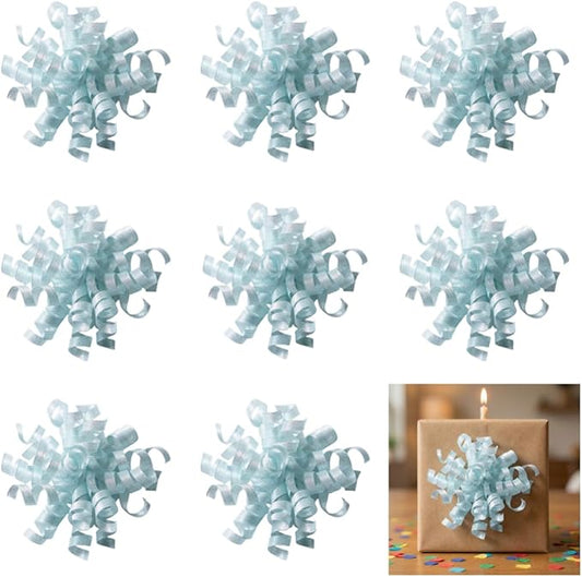 self-Adhesive Curly Ribbon for Gift Wrapping - Elegant Bows for Gift Wrapping, Presents, Paper Bag, Baby Shower Favors, Wrapping Accessories, Wedding Decor (Mint Green)