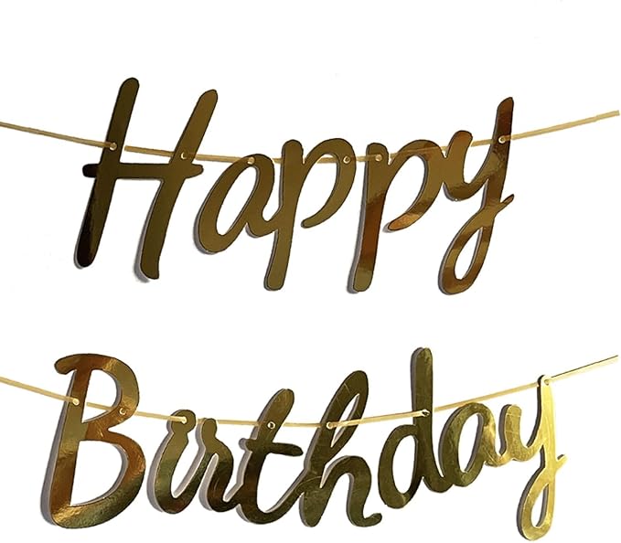 Dog Birthday Garland Funny Happy Birthday Banner Decor Puppy Face Bday Party Bunting Decorations Gold Sign