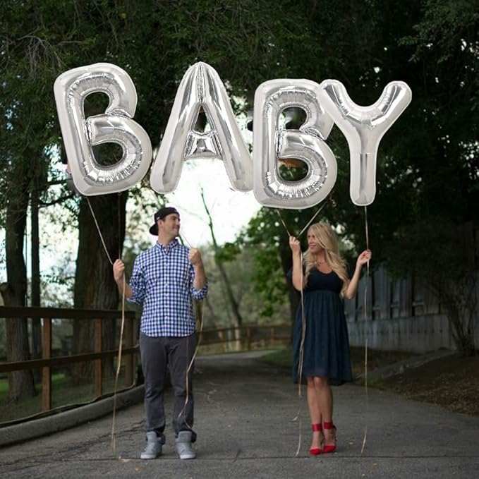 TONIFUL 40 Inch Large Silver Letter A Balloon - Foil Mylar Big Letter for 2026 New Year Eve Graduation Wedding Baby Shower Birthday Party Anniversary Supplies Decorations