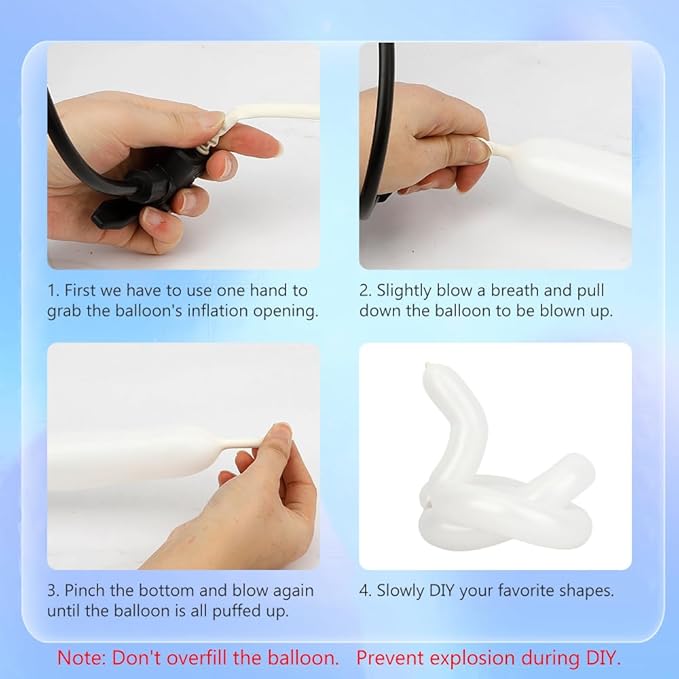 White 100 Pcs 260 Balloons Clear Balloon For Stuffing Long Balloons For Tying Arch Wedding Balloon Animals Birthday Decorations For Girls Happy Anniversary Decorations