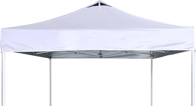 SCOCANOPY Commercial 10x10 Pop Up Canopy Replacement Cover Top with Air Vent,Canopy Cover ONLY, (Light Grey)