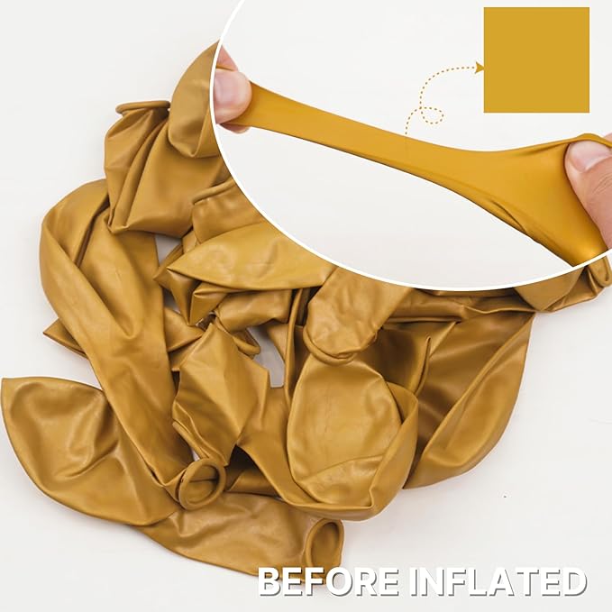 PartyWoo Gold Balloons 152pcs Different Sizes of 18 12 10 5 Inch Gold Balloon Arch Kit Garland for Birthday Wedding Anniversary Baby Shower Graduation Retirement Casino Party Decorations Gold-G101