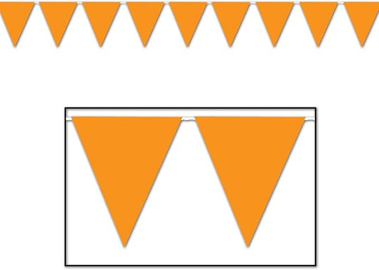 Indoor/Outdoor Pennant Banner (orange) Party Accessory (1 count) (1/Pkg)