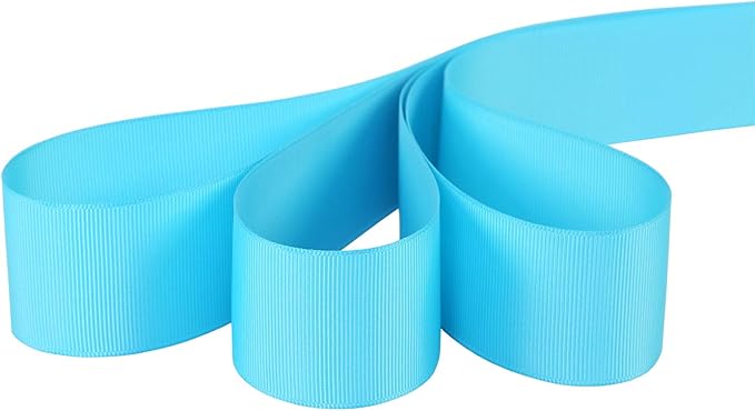 Ribbonitlux 1.5" Wide Solid Grosgrain Ribbon 25 Yards (340-Turquoise）, Set for Gift Wrapping, Party Decor, Sewing Applications, Wedding and Craft