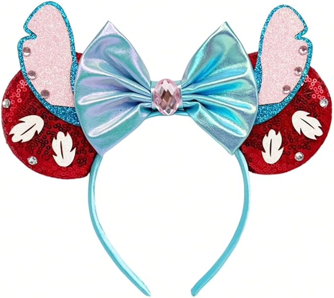 Mouse Ears Bow Headband With Accessories Decoration, for Cartoon Cosplay Costume Party