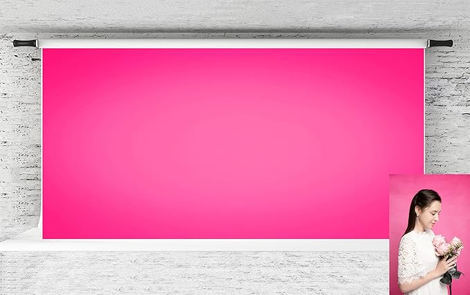 Kate 20x10ft Hot Pink Photography Backdrop Hot Pink Portrait Photo Background Photo Studio Props