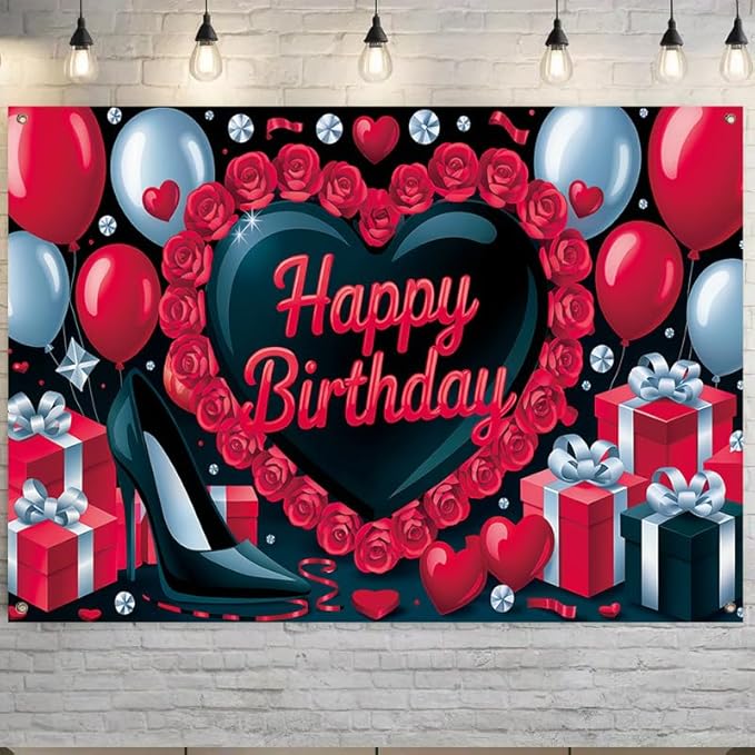 71x43 inch Birthday Porch Banner Large hanging birthday party decoration suitable for indoor/outdoor terraces and backyards - Colorful celebration banner slogan with "Happy Birthday" design, made of high strength and durable fabric, suitable for partie...