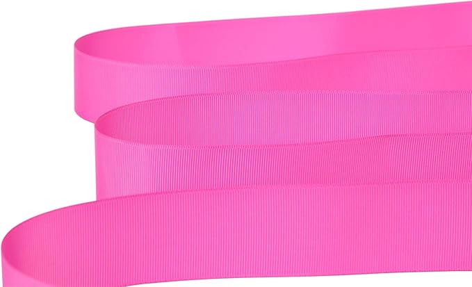 Ribbonitlux 1.5" Wide Solid Grosgrain Ribbon 25 Yards (183-Garden Rose）, Set for Gift Wrapping, Party Decor, Sewing Applications, Wedding and Craft