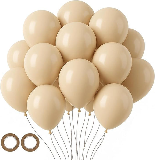 Voircoloria 105pcs Blush Balloons 12inch Party Latex Balloons for Boys Girls Birthday Baby Shower Gender Reveal Wedding Sunflower Party Decorations