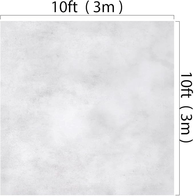Kate 10x10ft Light Grey Backdrops Grey&White Video Backdrop Abstract Photography Backdrops Portrait Backgrounds Microfiber Grey Backdrop