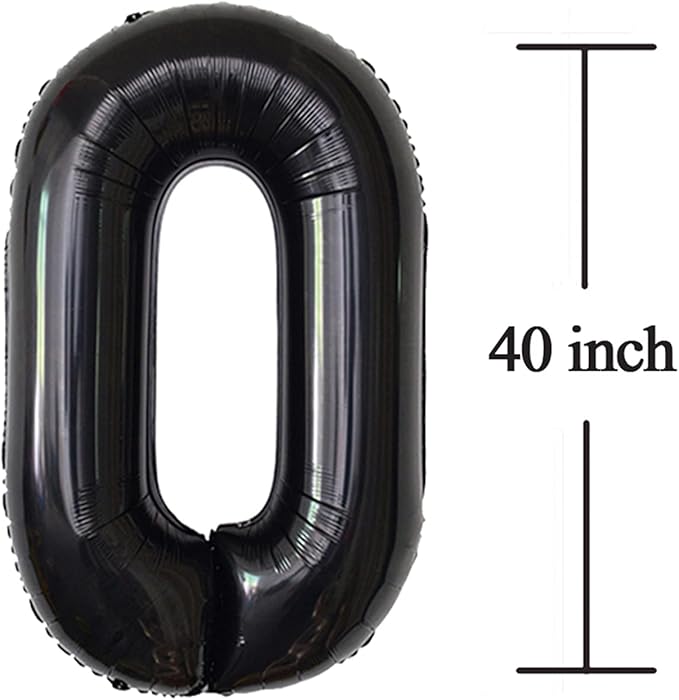 Black 50 Number Balloons Giant Jumbo Number 50 Foil Mylar Balloons for Women Men 50th Birthday Party Supplies 50 Anniversary Events Decorations