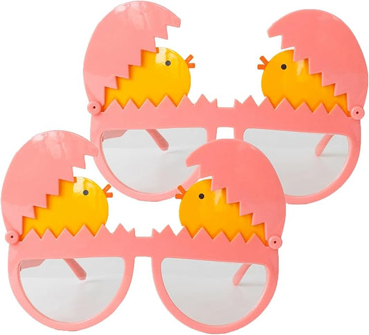 Party Glasses -2Pcs Funny Plastic Glasses for Party Costume Accessories- Birthday Party Favors