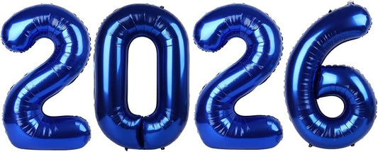 2026 Navy Blue Number Balloon, 40 Inch Balloon, New Years Eve Decorations, Balloons for New Years Eve Party Supplies 2026, Graduation Decoration, 2 6 20 26 Birthday Parties