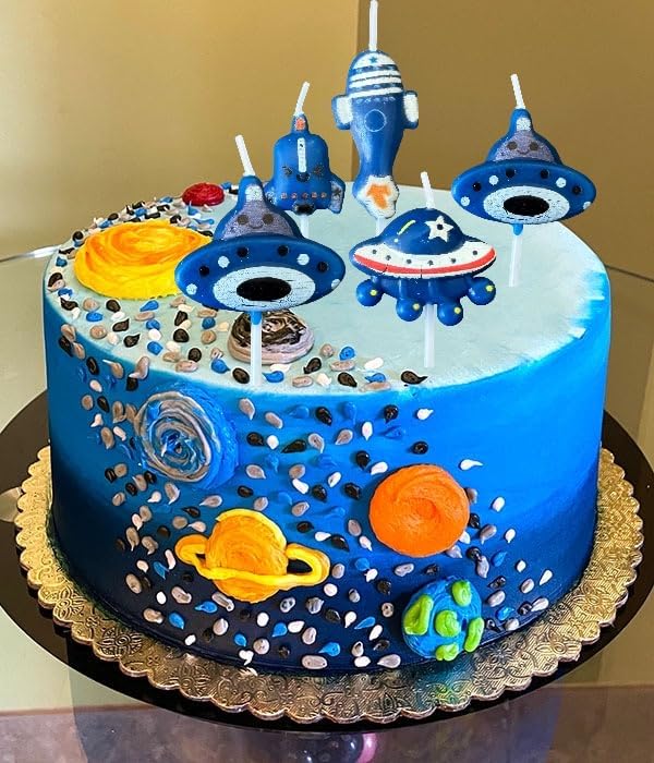 Birthday Cake Candles (Space)