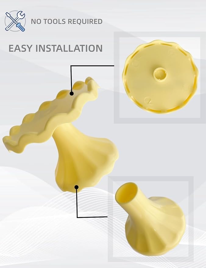 3 Pcs Cake Stand Set, Laced Cake Stand, Mini Cupdake Holder for Party,Wedding,Birthday,Celebration,Baby Shower,Anniversary (Macaroon Yellow)