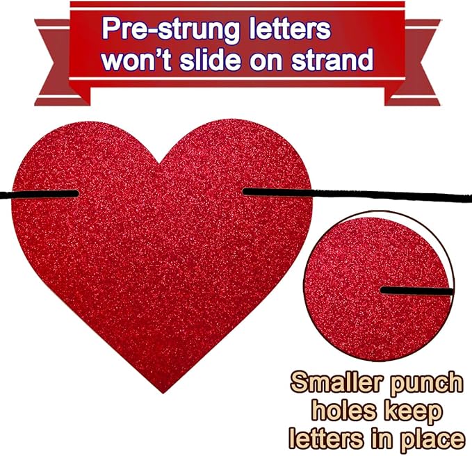 Pre-Strung Yay! You’re Home Banner, NO DIY Glitter Welcome Home Decorations for Military Army Returning Homecoming Party, Black