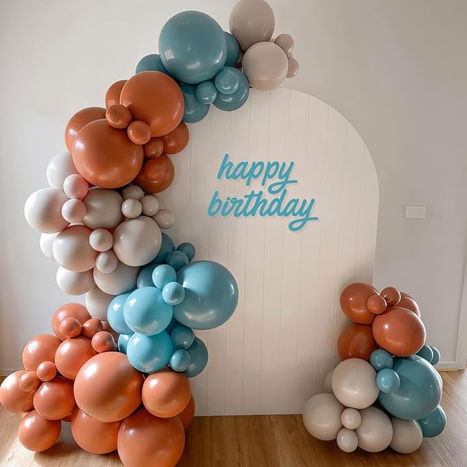 Boho Rainbow Balloons, Rainbow Colorful Balloon, Retro Ivory White Yellow Orange Blue Purple Balloons for Girls Woman Boys Boho Birthday Baby Shower Bridal Shower Wedding DIY Party Decorations