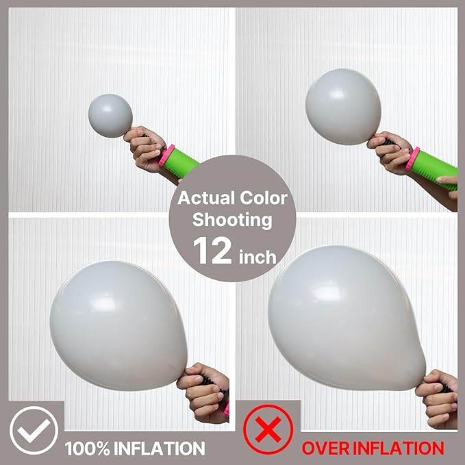 PartyWoo Gray Balloons 155pcs Different Sizes Pack of 18 12 10 5 Inch Matte Gray Latex Balloon Arch Kit Garland for Baby Shower Graduation Wedding Anniversary Birthday Party Decorations Gray-Y71