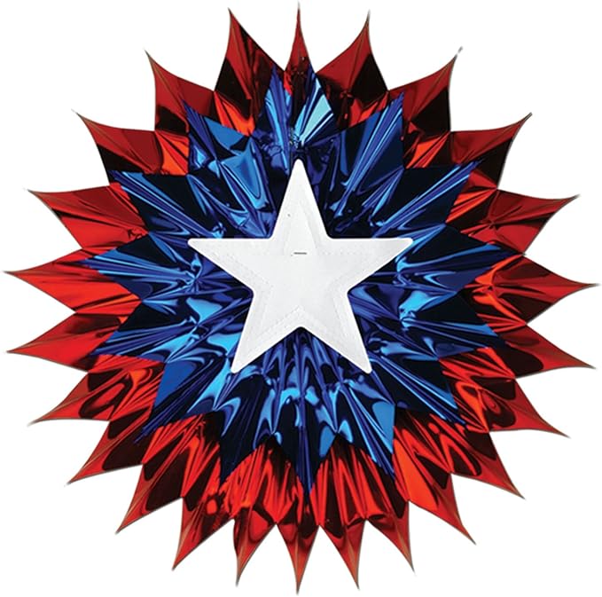 Patriotic Fan-Burst (red, white, blue) Party Accessory (1 count) (1/Pkg)