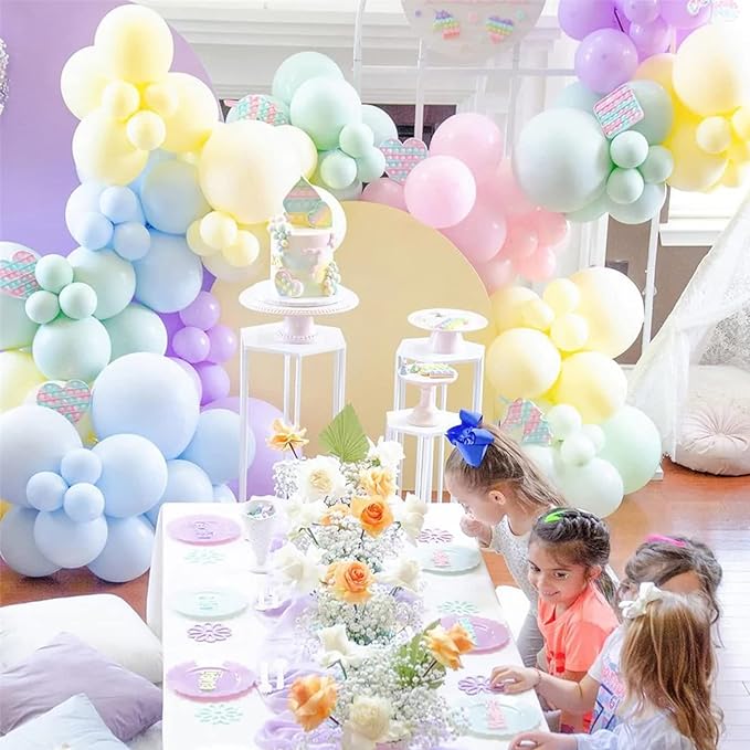 Voircoloria 130pcs Light Blue Balloons Different Sizes 18" 12" 10" 5" Baby Blue Balloons for Boys Girls Birthday Baby Shower Gender Reveal Wedding Children's Day Decorations