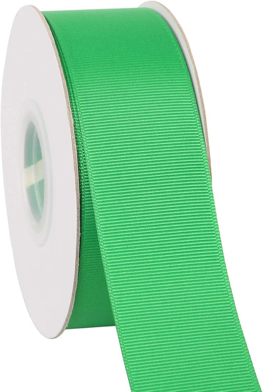 Ribbonitlux 1.5" Wide Solid Grosgrain Ribbon 25 Yards (580-Emerald）, Set for Gift Wrapping, Party Decor, Sewing Applications, Wedding and Craft