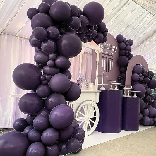 Dark Purple Balloons Double Stuffed Purple Balloon Garland Pastel Lavender Balloons Different Sizes Latex Plum Balloon Arch Kit For Birthday Baby Shower Bachelorette Hotel Transylvania Encanto Party