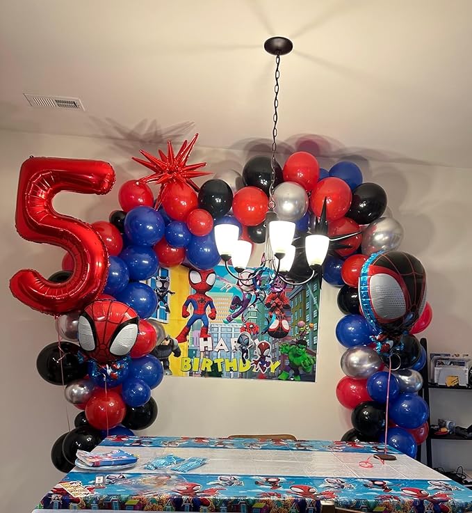 40 inch Number Balloon 0-9 Red Large Number 5 Balloons,Digital Balloons for Birthday Party Celebration Decorations Supplies, Helium Foil Number Balloons for Wedding Anniversary