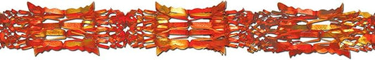 Metallic Garland (gold, orange, red) Party Accessory (1 count) (1/Pkg)
