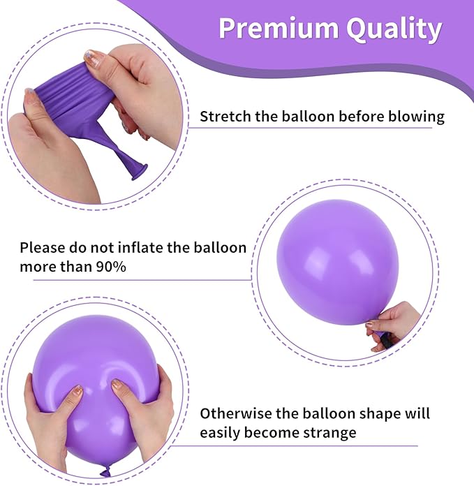 RUBFAC Pink and Purple Balloon Bithday Balloons, 65pcs 12 Inches Purple Metallic Teal Yellow Confetti Party Balloons for Magic Hunters Theme Birthday Baby Shower Decoration