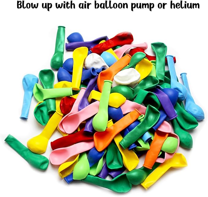 110Pcs 5 Inch Balloon Assorted Colors, Mini Latex Small Balloon, 5 Inch Latex Balloon for Party Birthday Baby Shower.(Color)